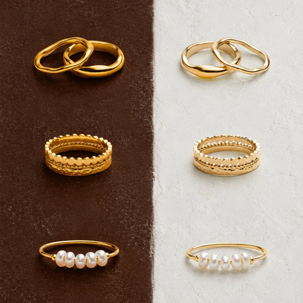 Anillos apilables "Gemini"