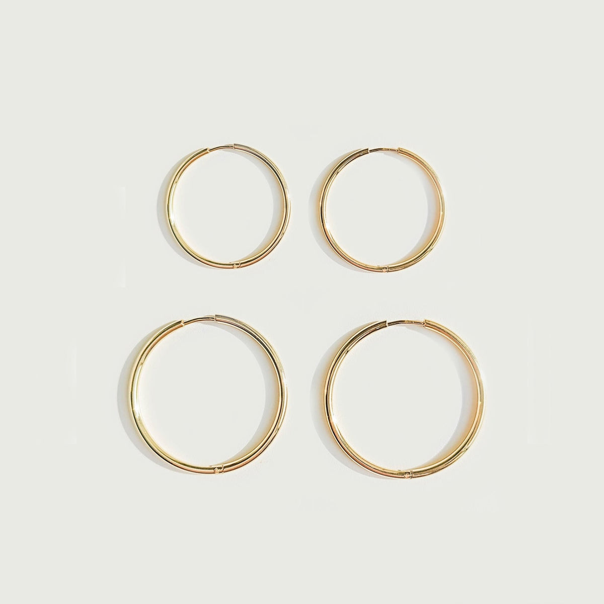 Pendientes de aro finos