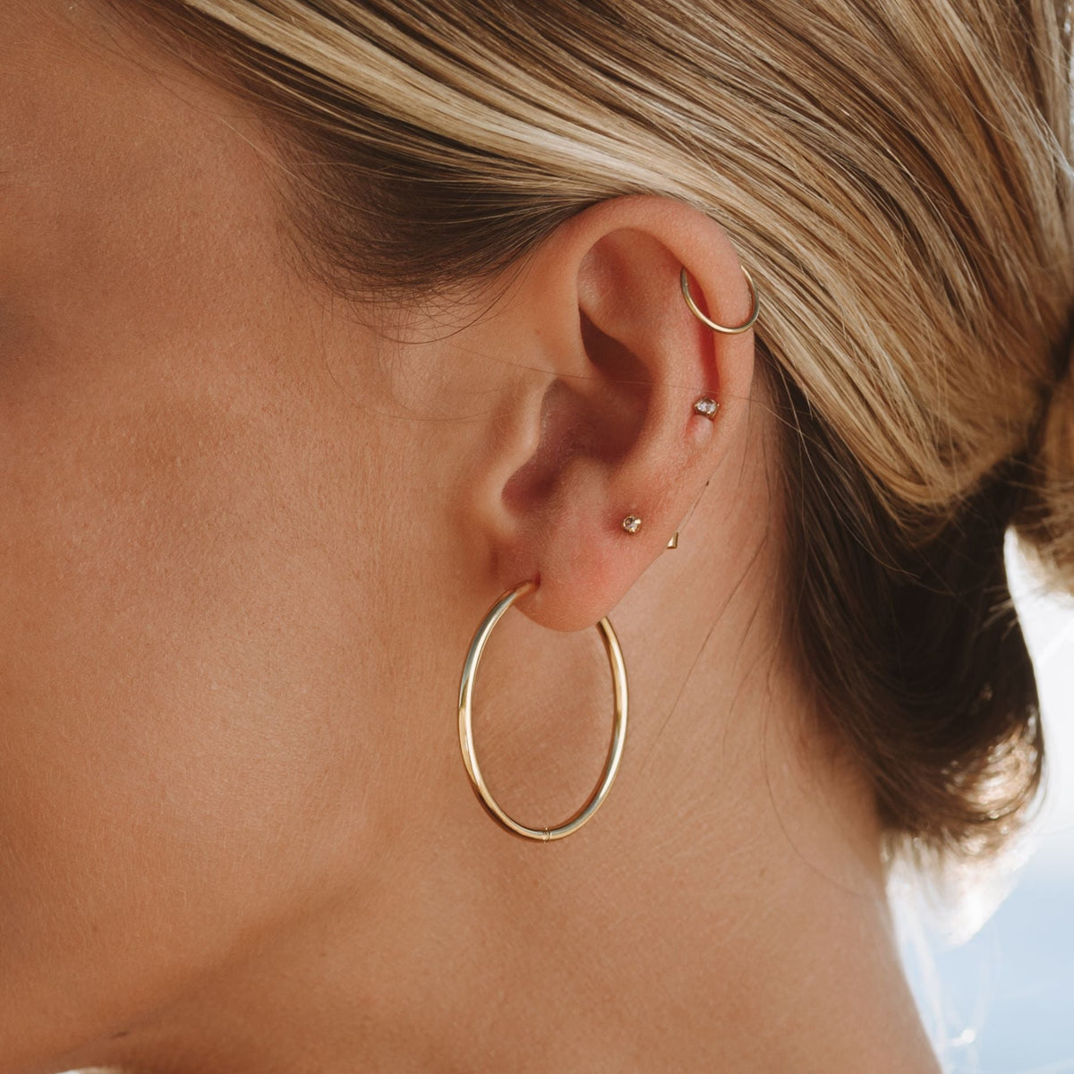 Pendientes de aro finos